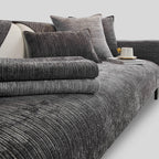 Simple Solid Color Chenille Scratch-Resistant Sofa Cover
