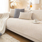 Simple Solid Color Chenille Scratch-Resistant Sofa Cover