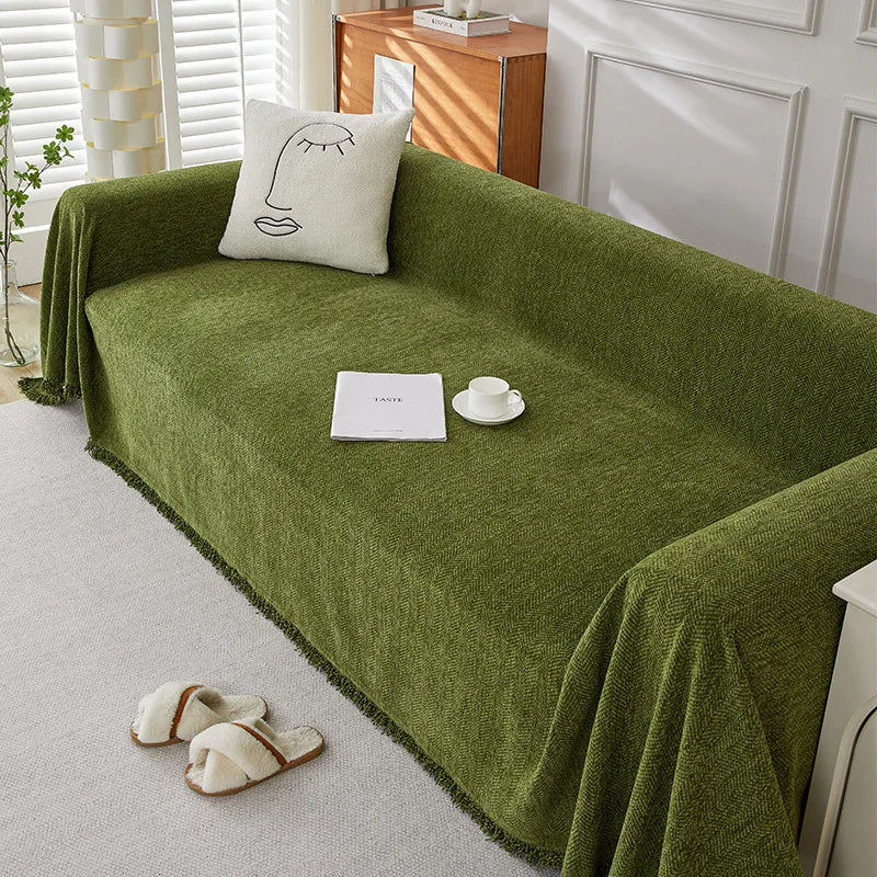 Cilinea Non-slip Herringbone Washable Sofa Cover
