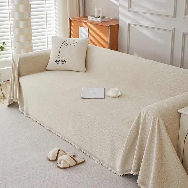 Cilinea Non-slip Herringbone Washable Sofa Cover
