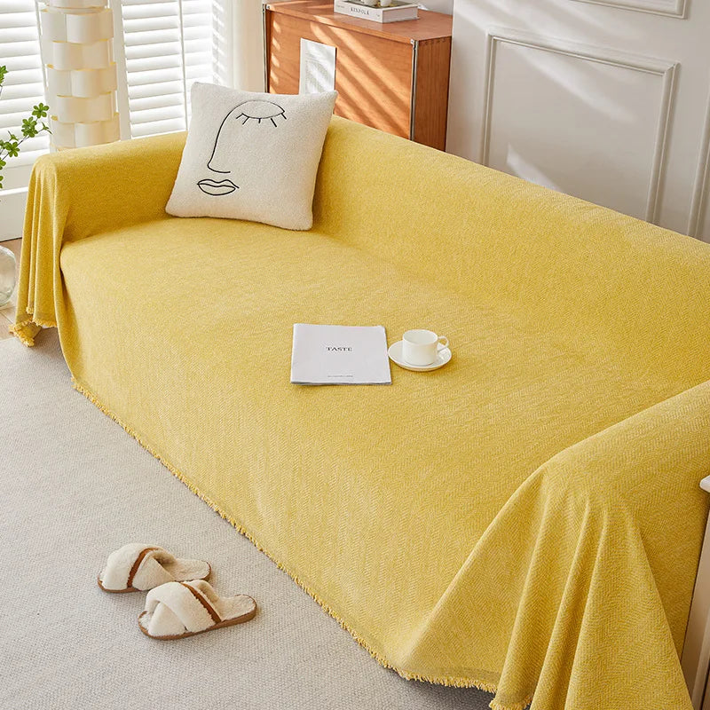 Cilinea Non-slip Herringbone Washable Sofa Cover