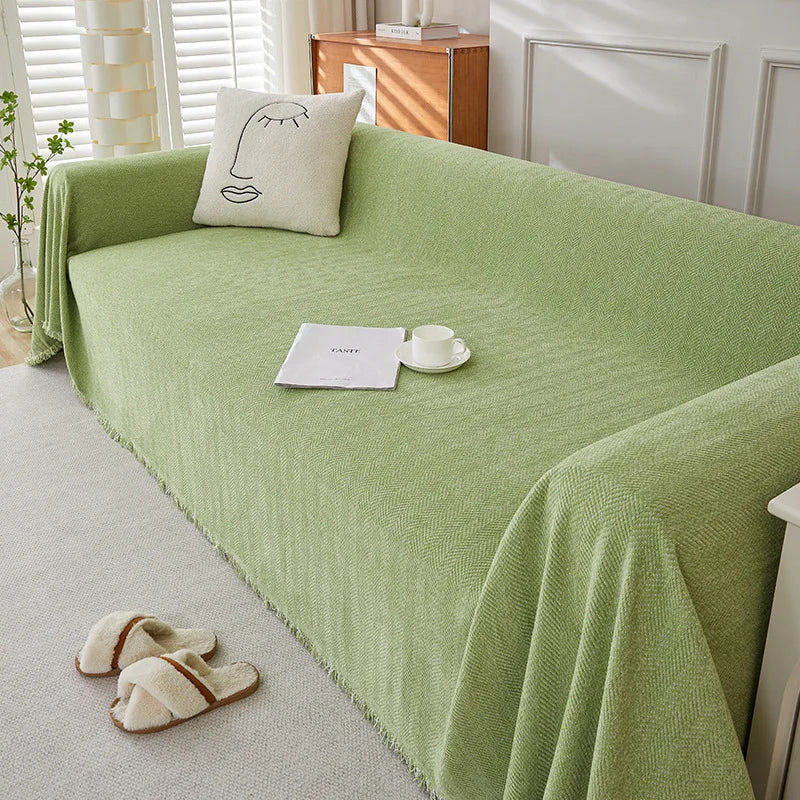 Cilinea Non-slip Herringbone Washable Sofa Cover