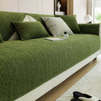 Solid Color Chenille Anti-Scratch Herringbone Sofa Cover