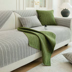 Solid Color Chenille Anti-Scratch Herringbone Sofa Cover