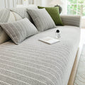 Solid Color Chenille Anti-Scratch Herringbone Sofa Cover