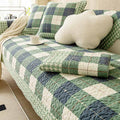 Cotton Plaid Anti-Scratch Sofa Cover