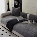 Thickened Plush Herringbone Non-Slip Sofa Cover