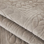 Warm Crystal Velvet Wheat Embroidery Non-Slip Sofa Cover