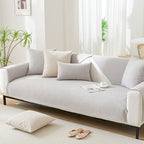 Wood Grain Texture Soft Chenille Anti-Scratch Sofa Cover