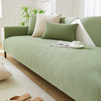 Wood Grain Texture Soft Chenille Anti-Scratch Sofa Cover