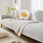 Wood Grain Texture Soft Chenille Anti-Scratch Sofa Cover